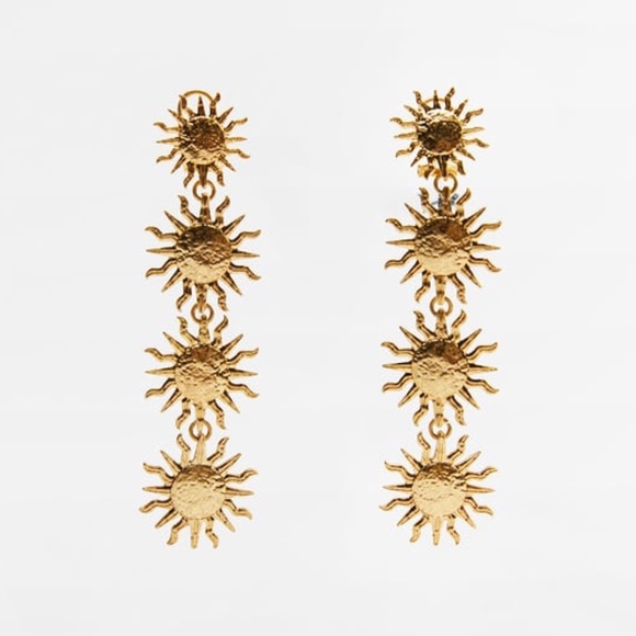 Zara SUN EARRINGS - Picture 1 of 9